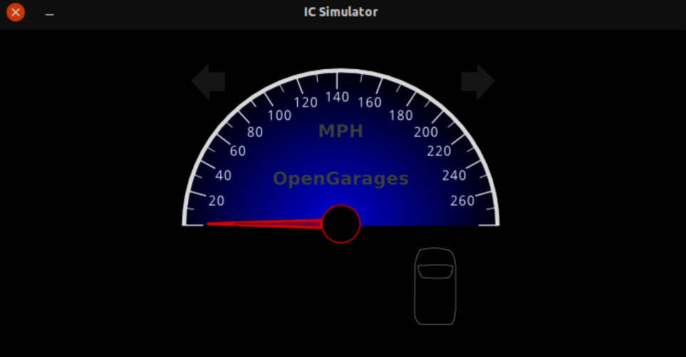 ICSim car simulator with can bus